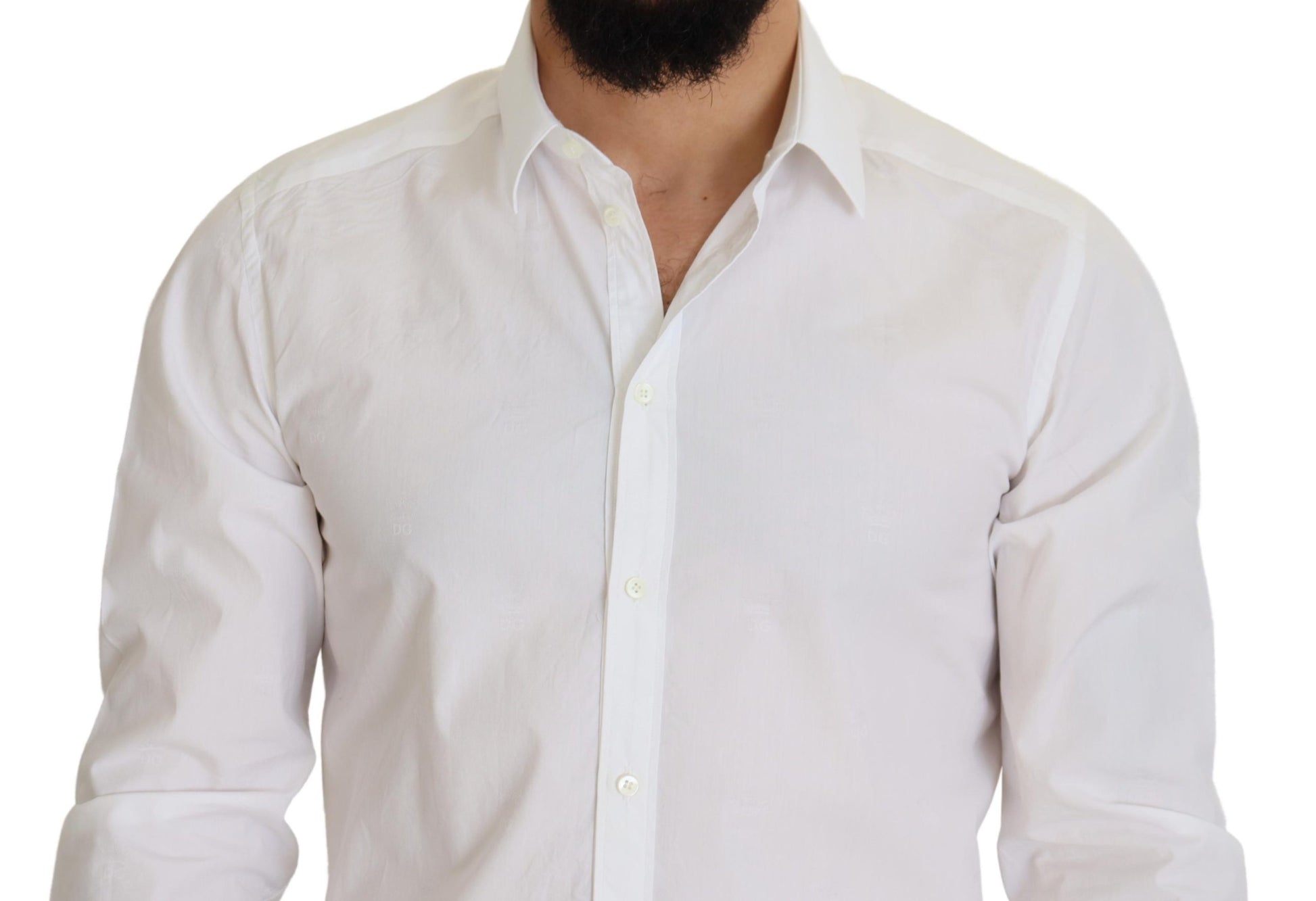 Dolce & Gabbana Elegant White Cotton Dress Shirt