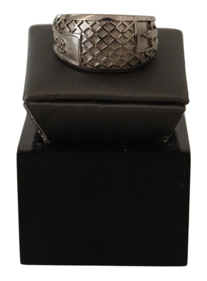 Nialaya Exquisite Silver Mens Statement Ring