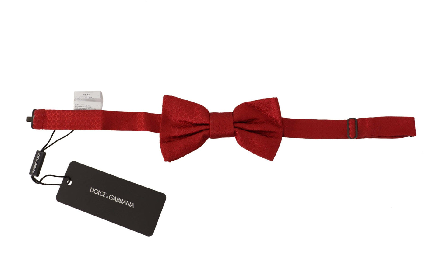 Dolce & Gabbana Elegant Red Silk Tied Bow Tie