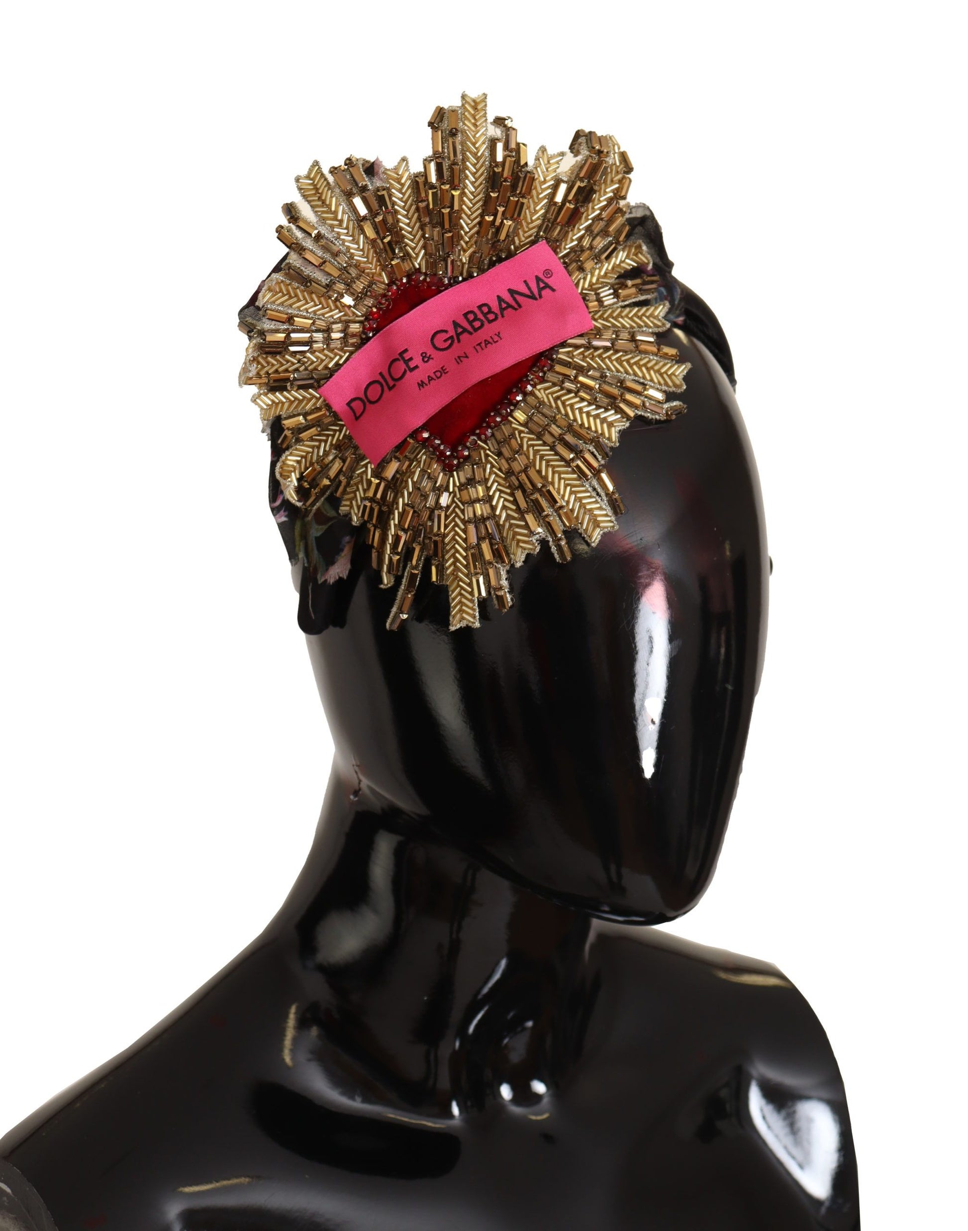 Dolce & Gabbana Regal Gold Silk Diadem Headband