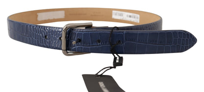 Dolce & Gabbana Elegant Genuine Crocodile Leather Belt