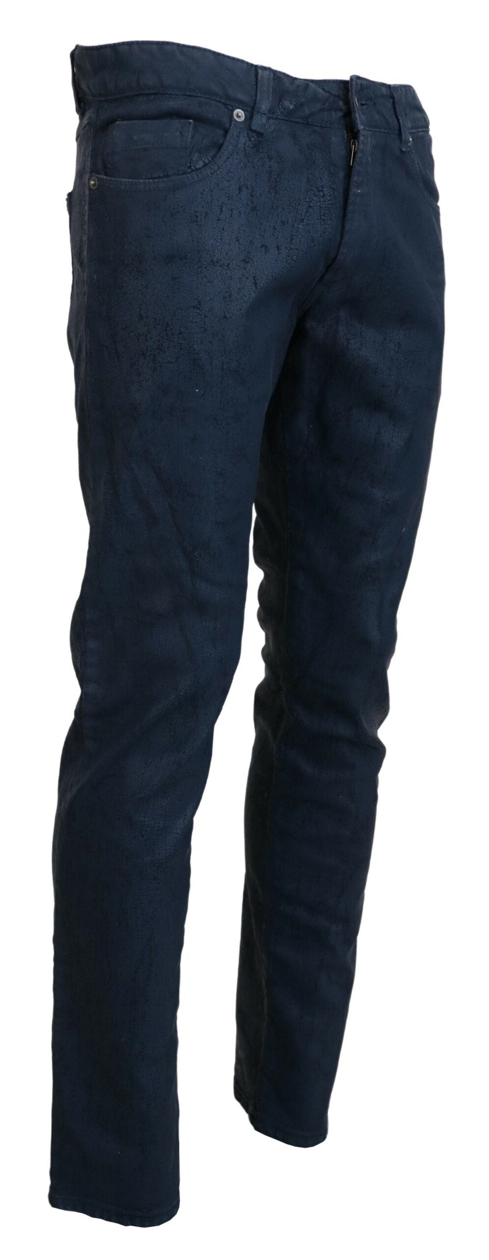 Exte Chic Tapered Blue Denim Jeans