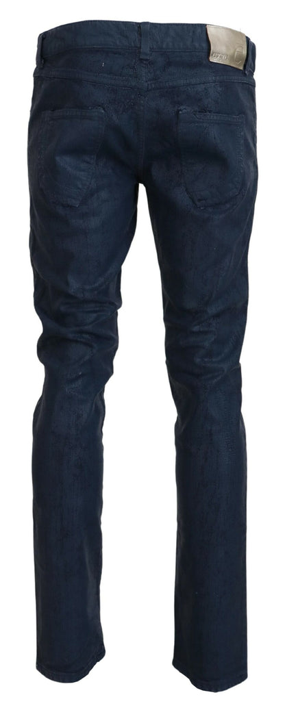 Exte Chic Tapered Blue Denim Jeans