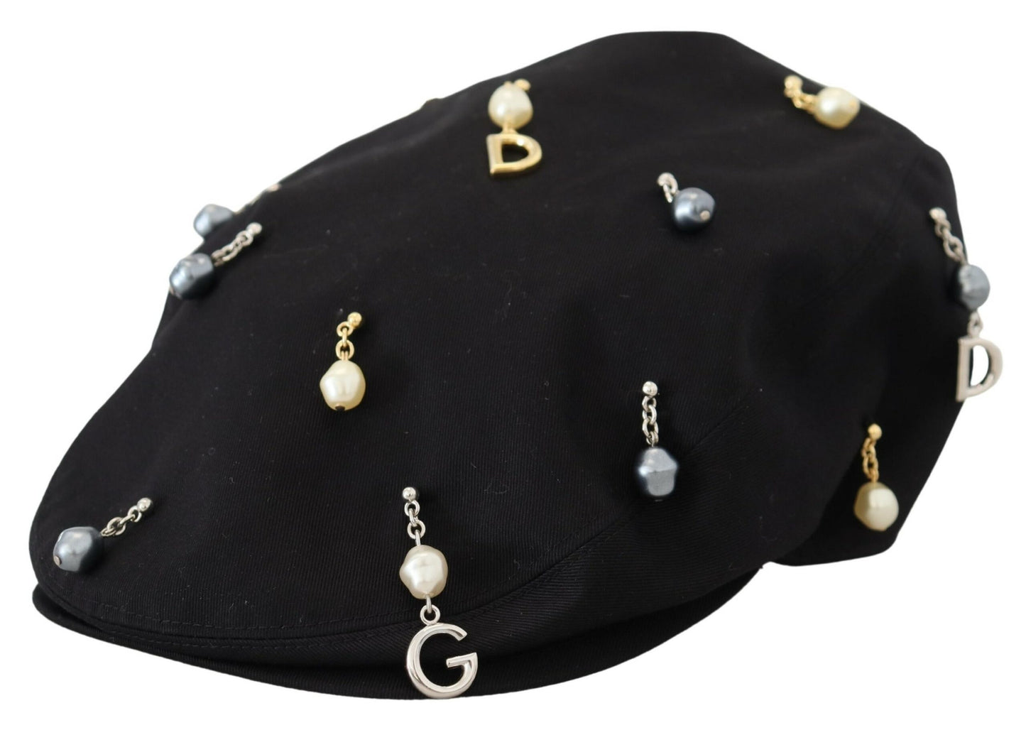 Dolce & Gabbana Elegant Black Cotton Newsboy Hat