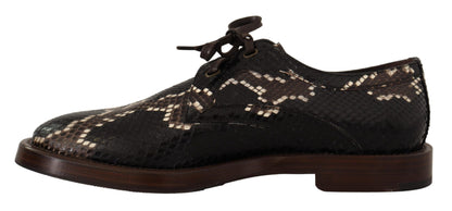 Dolce & Gabbana Elegant Formal Python Derby Shoes