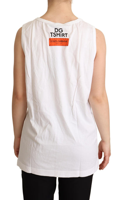 Dolce & Gabbana Elegant Sleeveless Cotton Tank Top