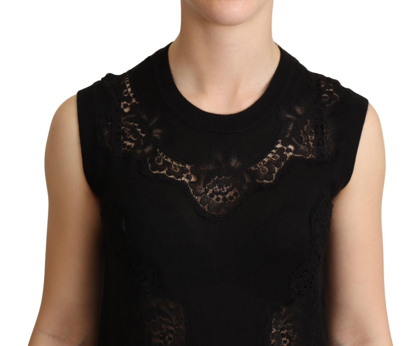 Dolce & Gabbana Elegant Sleeveless Cashmere Blend Top