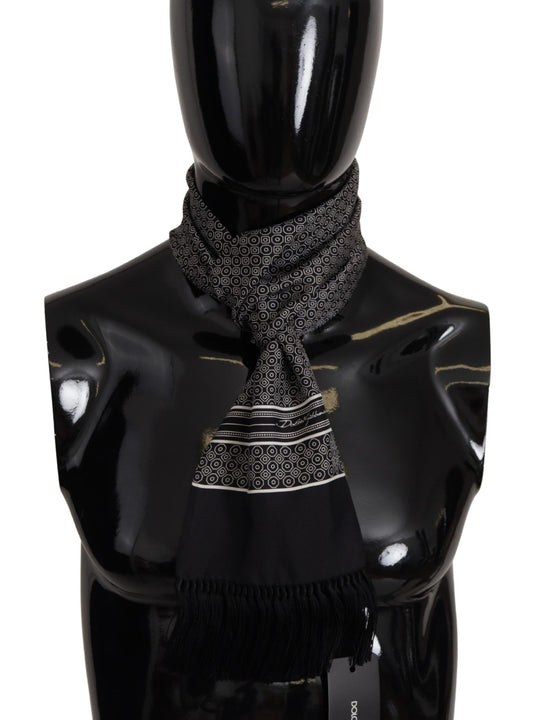 Dolce & Gabbana Elegant Geometric Silk Men's Scarf