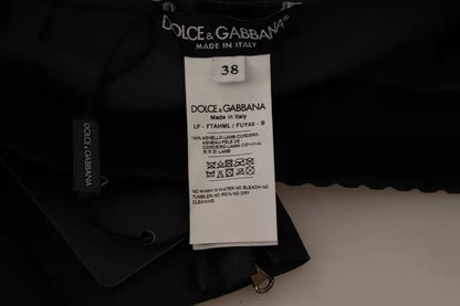 Dolce & Gabbana Black Skinny Leggings Leather Pants