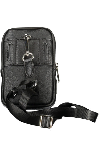 Bikkembergs Sleek Black Polyethylene Shoulder Bag