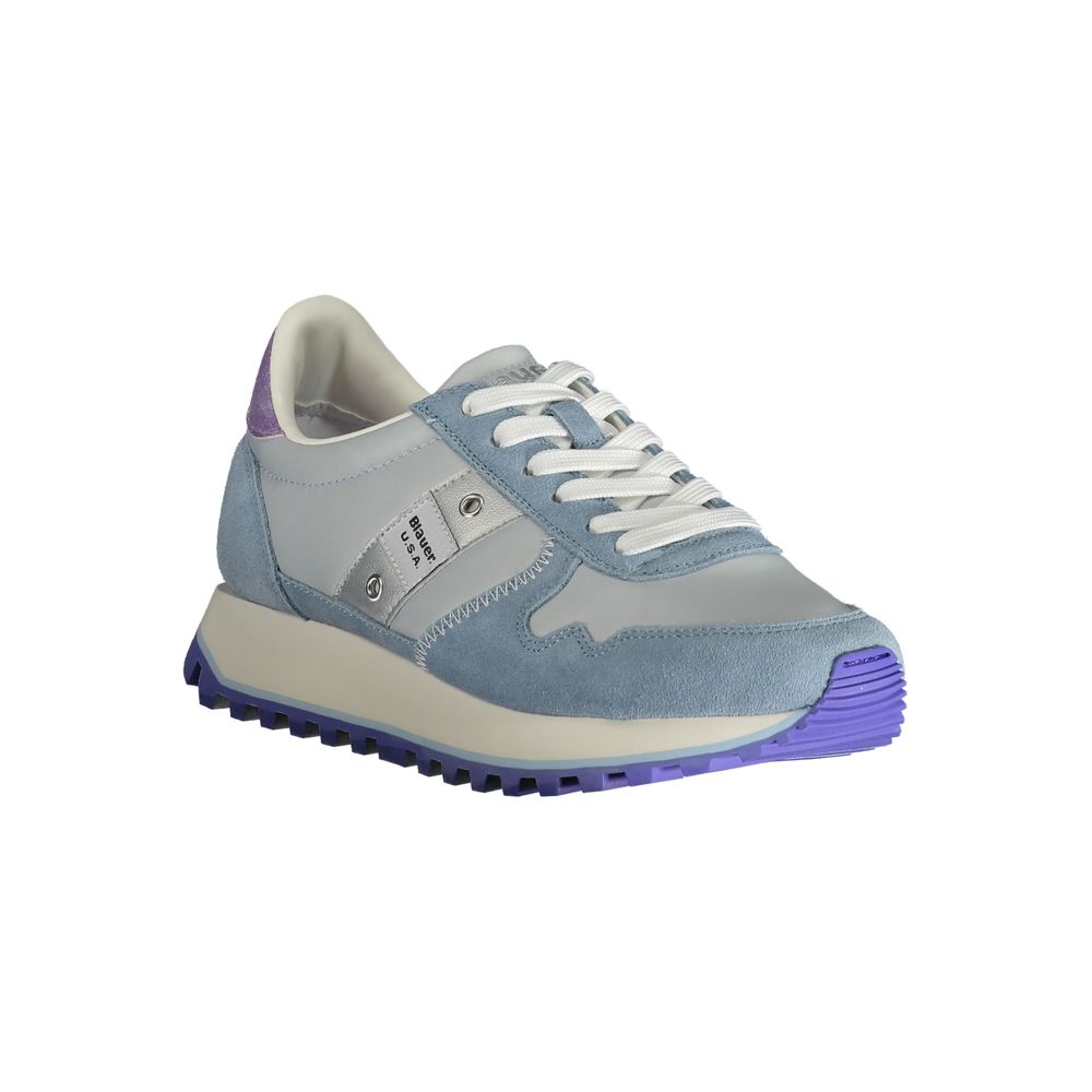 Blauer Light Blue Polyester Sneaker