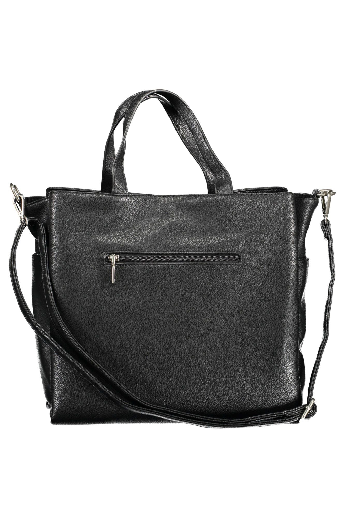 BYBLOS Chic Black Multi-Pocket Handbag