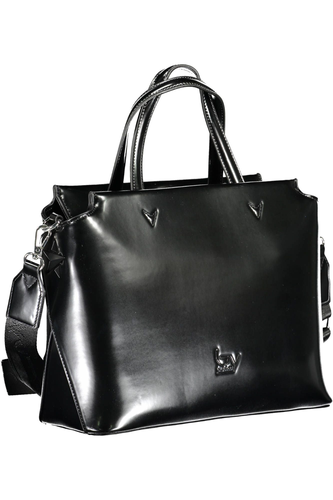 BYBLOS Elegant Black Two-Handle Bag with Contrasting Details