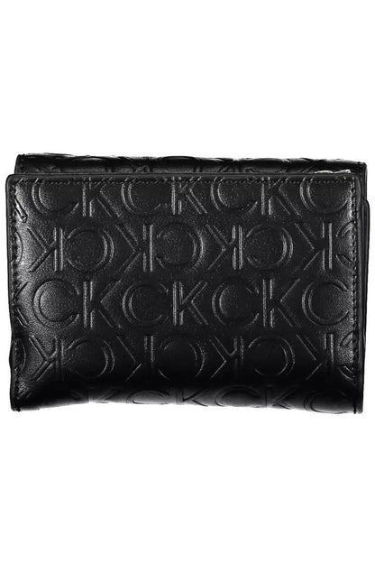 Calvin Klein Elegant Black Polyethylene Wallet with RFID Blocker