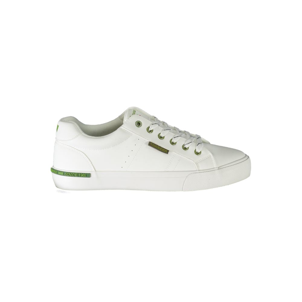 Carrera White Polyester Sneaker