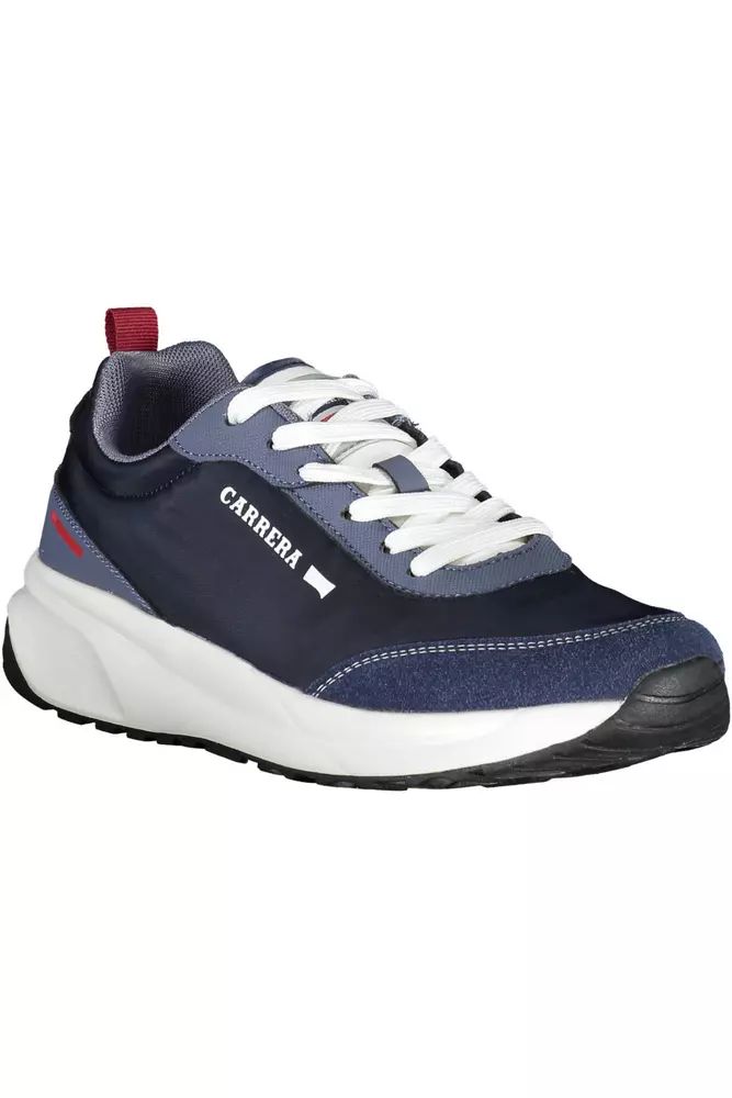 Carrera Sleek Blue Sneakers with Eco-Leather Accents