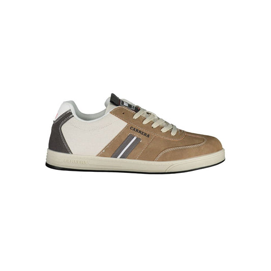 Carrera Sleek Brown Sneakers with Contrasting Details