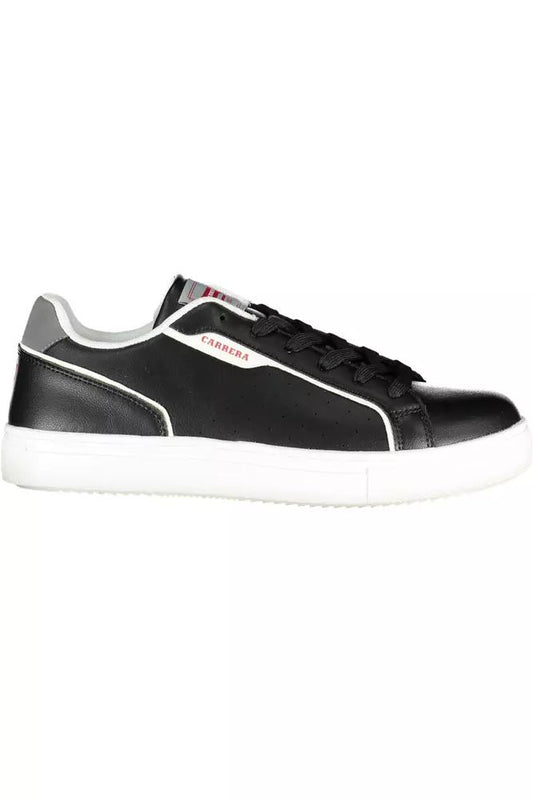 Carrera Sleek Black Sports Sneakers with Contrasting Accents