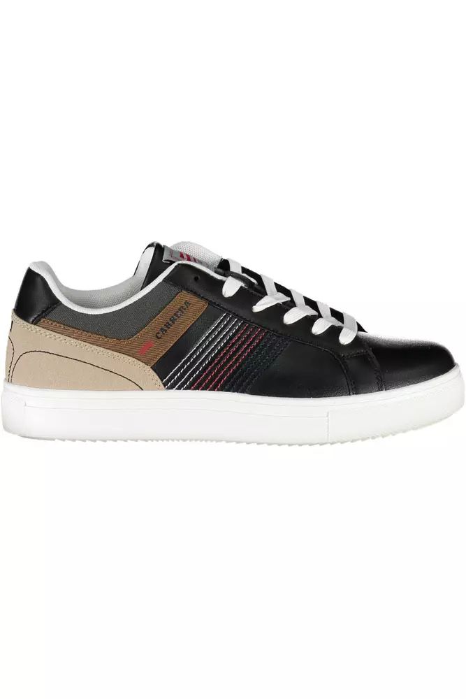 Carrera Sleek Black Sporty Sneakers with Contrasting Accents