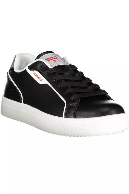 Carrera Sleek Black Sports Sneakers with Contrasting Accents