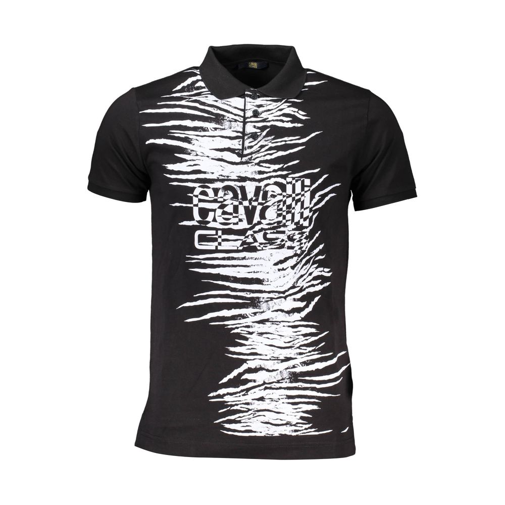 Cavalli Class Elegant Short-Sleeved Designer Polo