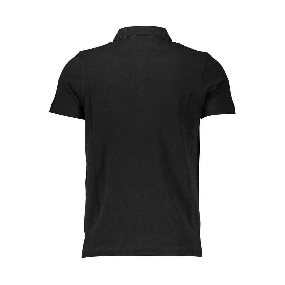 Cavalli Class Elegant Short-Sleeve Polo Shirt in Classic Black