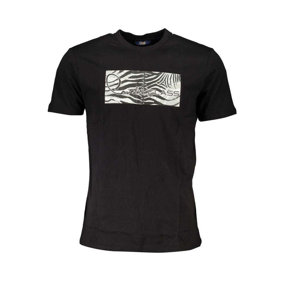 Cavalli Class Black Cotton T-Shirt