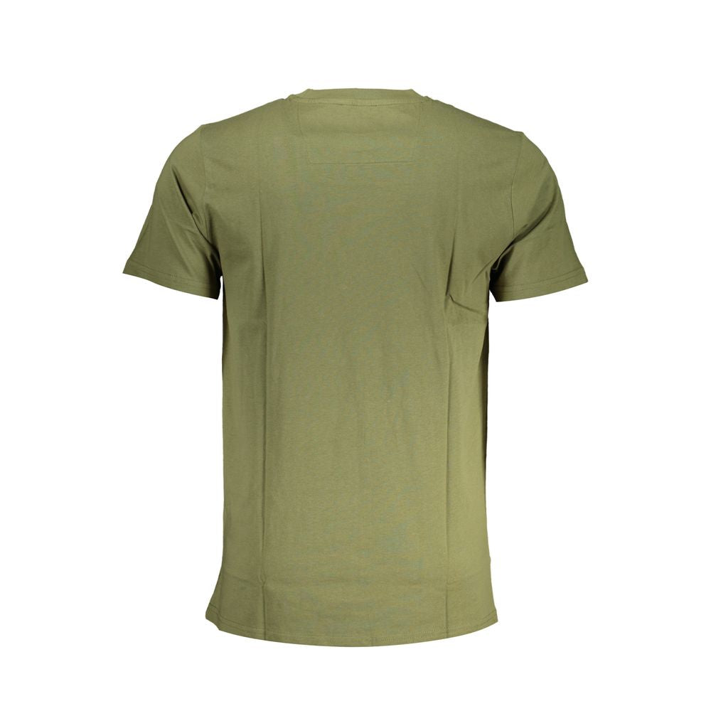 Cavalli Class Green Cotton T-Shirt