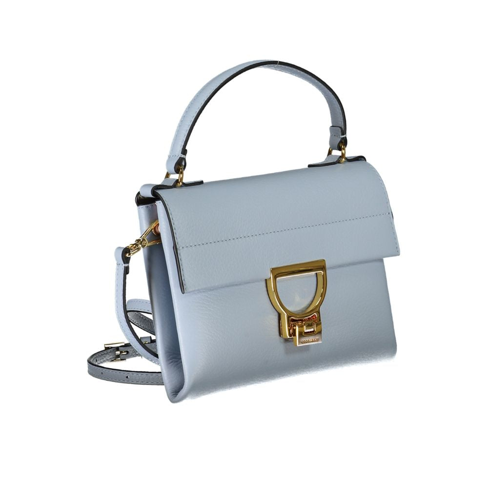 Coccinelle Light Blue Leather Handbag