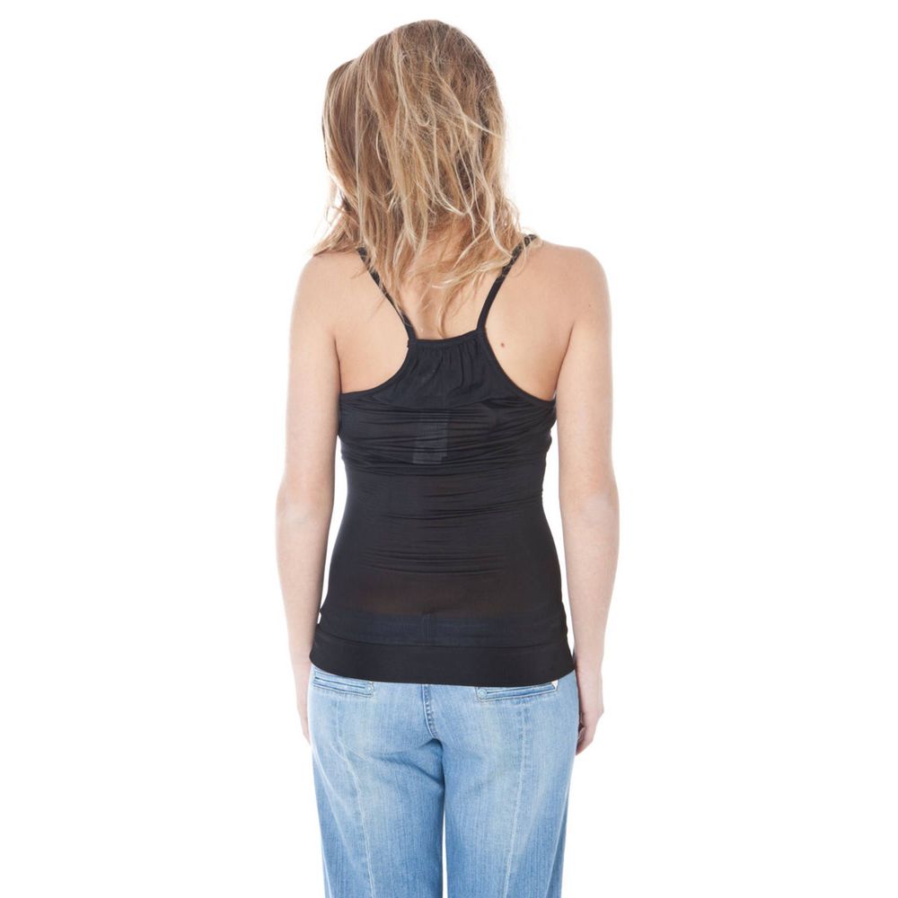 Datch Black Viscose Tops & T-Shirt