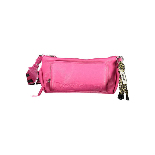 Desigual Pink Polyethylene Handbag