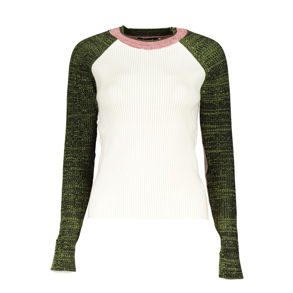 Desigual Chic Contrasting Crew Neck Sweater