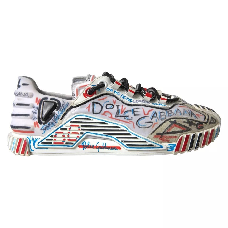 Dolce & Gabbana Multicolor Suede Fabric NS1 Sneakers Shoes