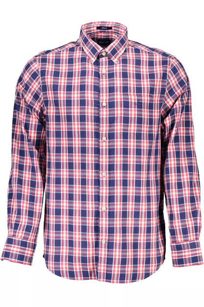 Gant Classic Blue Cotton Long Sleeve Shirt