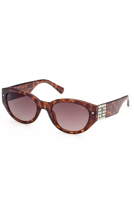 Guess Jeans Chic Teardrop Brown Lens Sunglasses