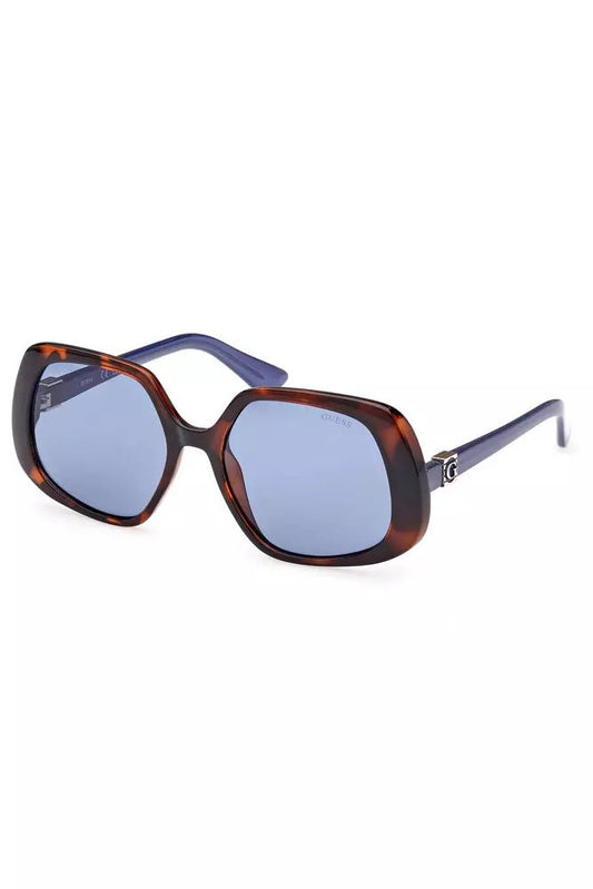Guess Jeans Chic Square Lens Sunglasses in Brown