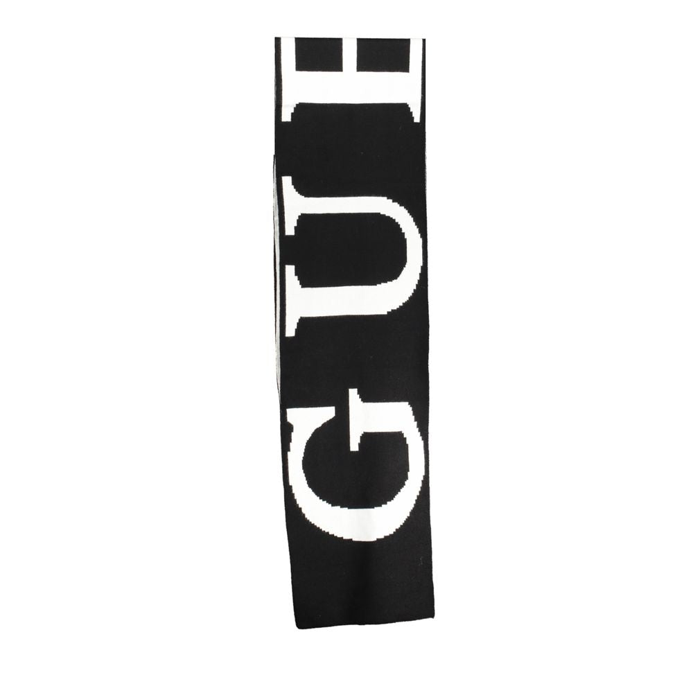 Guess Jeans Black Cotton Scarf