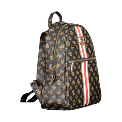 Guess Jeans Brown Polyethylene Backpack