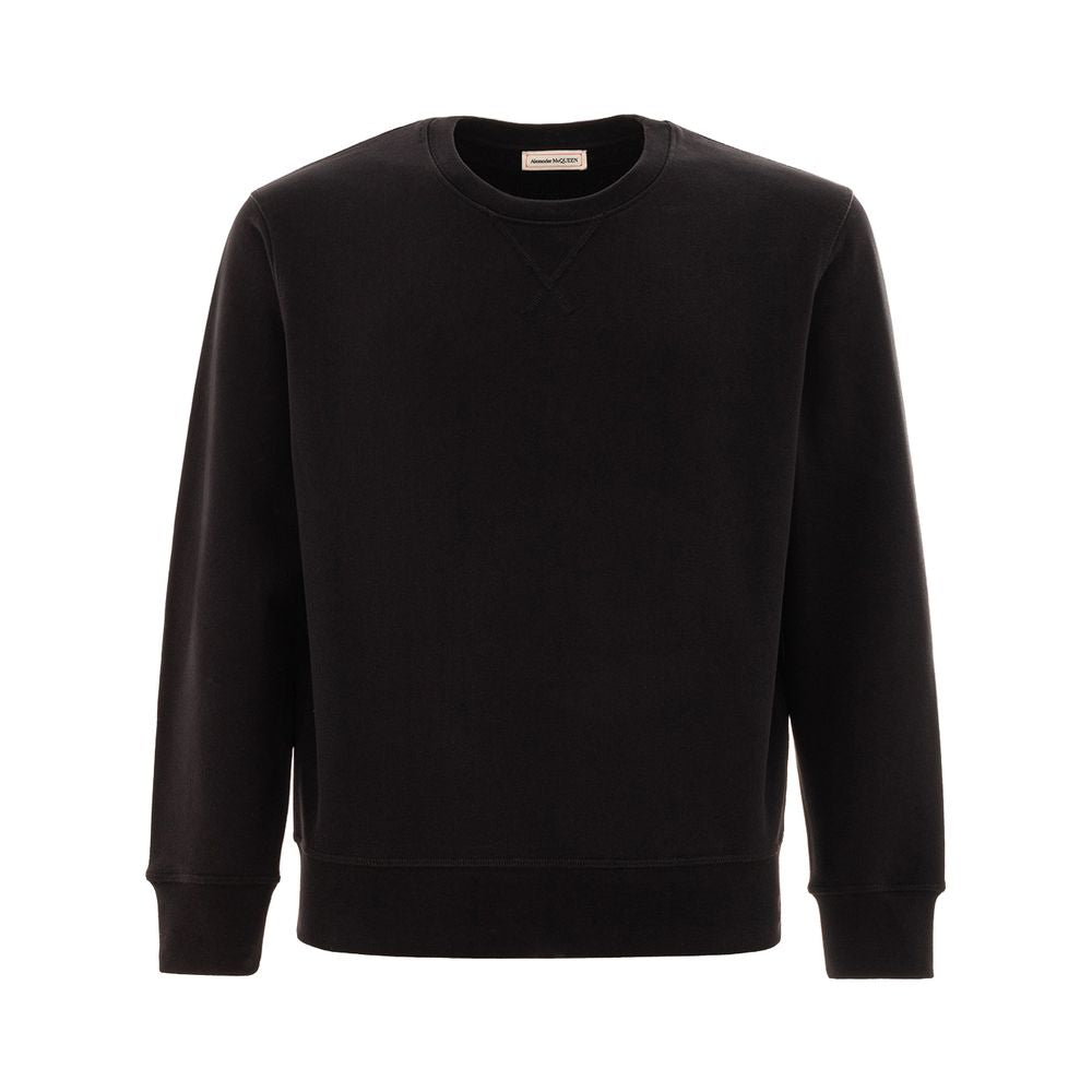 Alexander McQueen Black Cotton Sweater