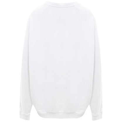 Maison Margiela Elegant Cotton Knit Sweater in Pristine White