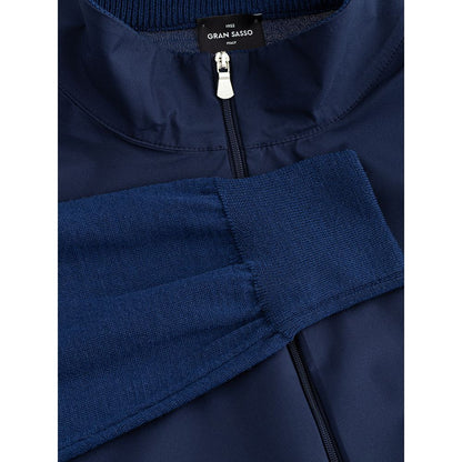 Gran Sasso Elegant Blue Wool Cardigan for Men