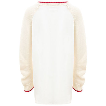 MM6 Maison Margiela Elegant White Cotton Sweater for Women