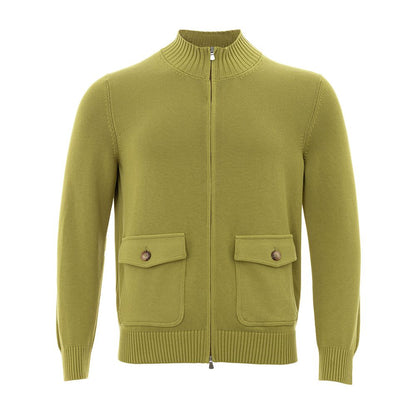 Gran Sasso Elegant Green Cotton Cardigan for Men