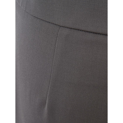 Lardini Chic Gray Wool Trousers for Sophisticated Style