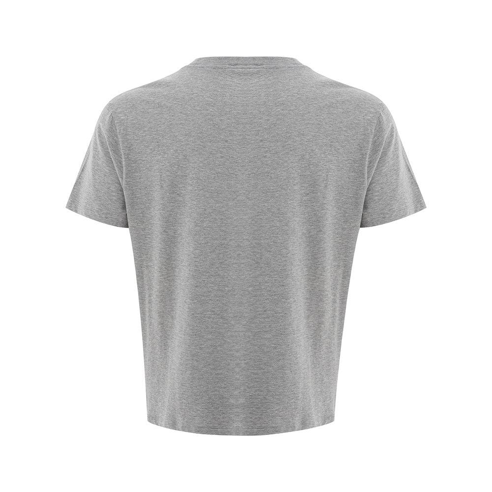 Versace Elegant Gray Cotton T-Shirt