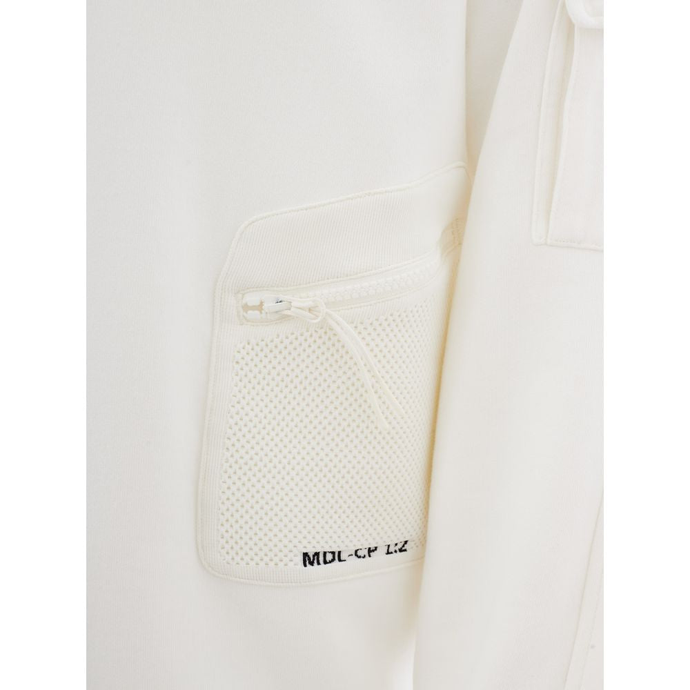 C.P. Company Elevated White Cotton Sweater for Men