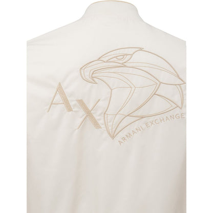 Armani Exchange Elegant White Designer Jacket for Men