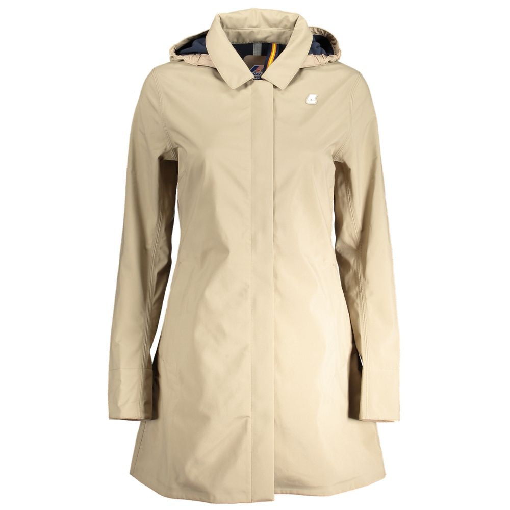 K-WAY Beige Polyester Jackets & Coat