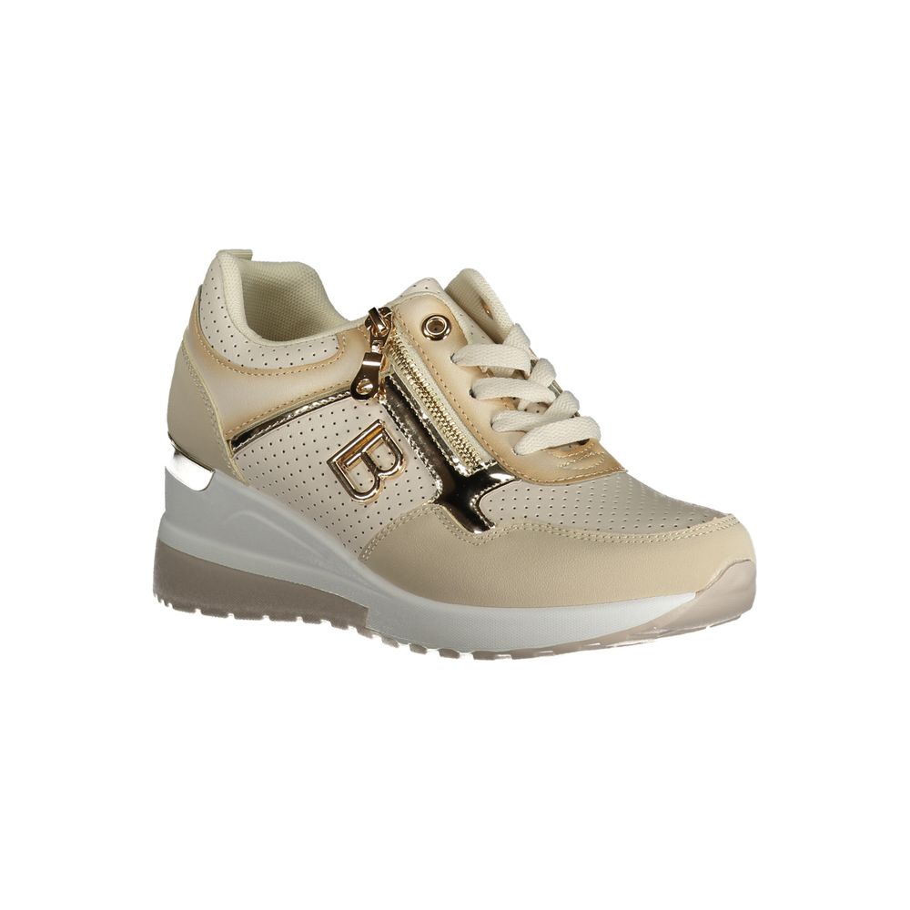 Laura Biagiotti Beige Polyester Sneaker