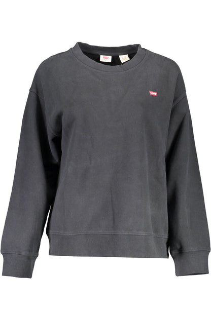 Levi's Chic Black Cotton Long-Sleeved Sweatshirt